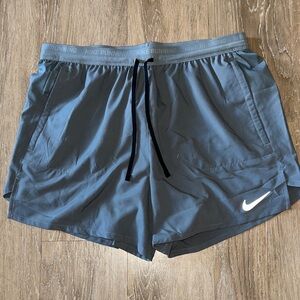 Nike Stride Dri-Fit 5” Gray Athletic Shorts